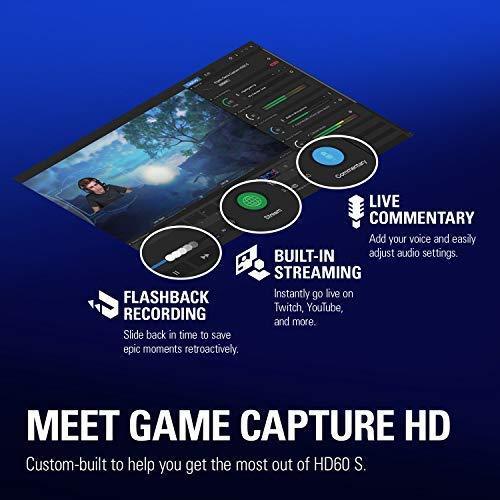 Elgato Game Capture Card HD60 S - Stream and Record in 1080p60, for PlayStation 4, Xbox One & Xbox 360