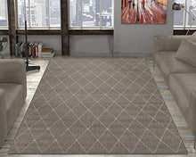 Load image into Gallery viewer, Ottomanson Jardin Collection sisal Area Rug, 5&#39;3&quot;&quot;X7&#39;3&quot;&quot;, Grey Trellis
