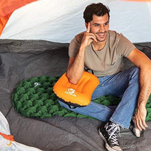 Load image into Gallery viewer, Camping Sleeping Pad - Ultralight Air Camping Mat - Best Inflatable Sleeping Pads for Camping, Backpacking, Hiking Camping Mattress - Lightweight Sleeping Mat - Compact, Durable Camping Pad Bed
