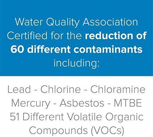 Brondell H2O+ Coral UC300 Three-Stage Undercounter Water Filtration System – Water Purifier with Designer Chrome Faucet – Quick Change Filter, WQA Gold Seal-Certified