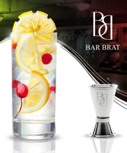 Load image into Gallery viewer, 5 Piece Deluxe 24 Oz. Cocktail Shaker Bar Set by Bar Brat ™ / Bonus 130+ Cocktail Recipes (ebook) / Jigger, 2 Pour Spouts, Waiters Corkscrew/Mix Any Drink to Perfection
