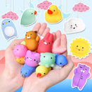 UMIKU 45PCS Mochi Squishy Toys Mini Squishy Kawaii Animal Squishies Gifts for Boys Girls Party Favors for Kids Cat Unicon Squishy Stress Relief Toys for Adult Random