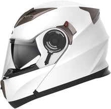 Load image into Gallery viewer, YEMA Helmet Unisex-Adult Motorcycle Racing Modular DOT Street Helmet (White, S)
