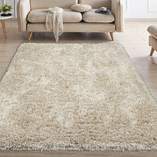 Load image into Gallery viewer, Ottomanson Flokati Collection Faux Sheepskin Shag Runner Rug, 2&#39;X5&#39;, Navy
