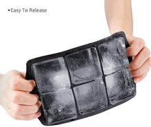 Load image into Gallery viewer, Large Ice Cube Trays Ice Ball Maker with Lids Combo(Set of 2), Silicone Sphere &amp; Square Flexible Ice Cube Molds for Cocktails, Whiskey, Juice and Any Drinks- Reusable &amp; BPA Free
