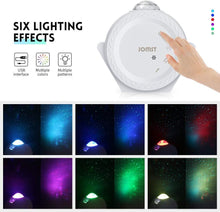 Load image into Gallery viewer, Kingtoys Star Projector,3 in 1 LED Moon and Star Lights,with Voice Control, 6 Lighting Effects,360-Degree Rotating Sky Laser Projector, Best for Children and Adults Bedroom and Party Decorations (White)
