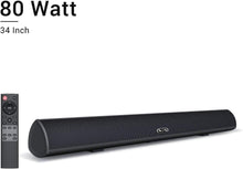 Load image into Gallery viewer, 80Watt 34Inch Sound bar, BYL Soundbar Bluetooth 5.0 Wireless and Wired Home Theater Speaker (DSP, Bass Adjustable, Optical Cable Included, Worry-Free 90-Day Trial, 2019 Upgraded)
