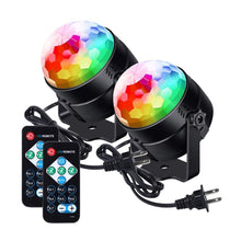 Load image into Gallery viewer, Luditek Partylights Discoball 360 °Rotatable Discolights Sound Activated Remote Control Dj Lighting [Newest 2020]7 Color Patternes+3 Lightning Mode+6 Colours for All Parties, Wedding, DJ and More
