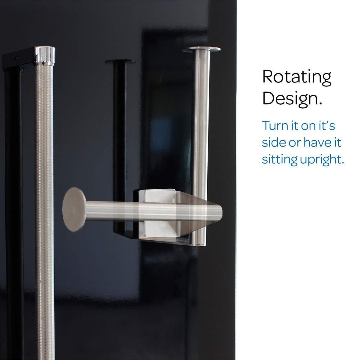Yukon Glory Premium Magnetic Mount Paper Towel Holder Durable Stainless Steel, Great for Outdoors, Attaches to Grills RV's Fridges Tailgate and More