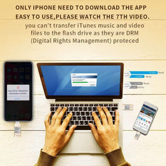 USB Flash Drive for iPhone_ E&jing iPhone Flash Drive 128GB Type C iPhone External Storage USB C 3.0 photostick Mobile for iPhone,Android Type C,PC Photo iPhone Picture Stick (Gold)