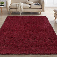 Load image into Gallery viewer, Ottomanson Flokati Collection Faux Sheepskin Shag Runner Rug, 2&#39;7&quot;X5&#39;, Red
