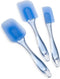 FOHO Easy Flex 3-Piece Silicone Spatula Set, Blue