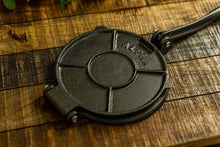 Load image into Gallery viewer, Alpha Living Tortilla Press and Pataconera 7.5 Inch Cast Iron Heavy Gauge Flour Corn Press 50421

