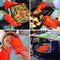 BBQ Gloves Silicone Heat Resistant BBQ Grill Gloves Great for Barbeque, Oven, Cooking, Frying, Baking, Smoking, Potholder, FDA Approved and BPA Free (Tong included)