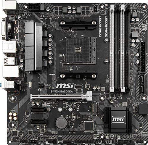 MSI Performance Gaming AMD Ryzen 1st and 2nd Gen AM4 M.2 USB 3 DDR4 HDMI Display Port WiFi Crossfire ATX Motherboard (B450 Gaming PRO Carbon AC)