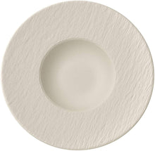 Load image into Gallery viewer, Villeroy &amp; Boch Manufacture Rock Blanc Pasta Plate, Structured Crockery Porcelain, White, 29 cm
