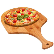 Load image into Gallery viewer, Bamboo Wooden Pizza Peel Pizza Paddle Pizza Accessories for Pizzas Serving, Cutting, and Transferring
