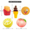 UMIKU 5pcs Squishy Jumbo Squishies Peach Lemon Ice Cream Bun French Fries Squishies Slow Rising Squishy Kawaii Scented Charms Hand Wrist Squishy Toys