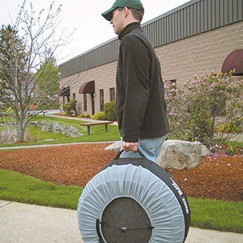 Kurgo Seasonal Tire Tote | Wheel Felts | Spare Tire Cover | Portable Wheel Bags | Winter Tire Cover | Eco-Friendly Tire Totes | Handle for Easy Transportation | Universal Fit