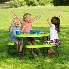 Load image into Gallery viewer, LIFETIME 60229 Kids Oval Picnic Table, Glacier Blue
