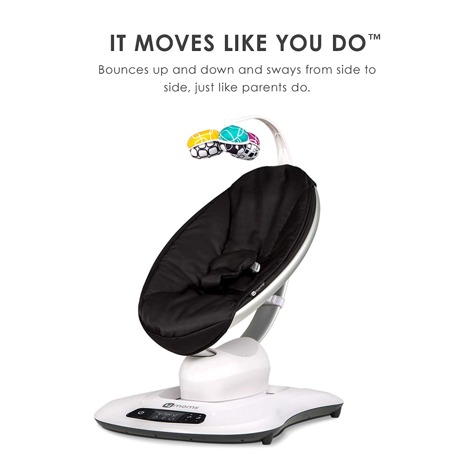 Electronic Baby Rocker Momma Roo 4moms mamaRoo 4 Baby Swing | Bluetooth Baby Rocker with 5 Unique Motio ...