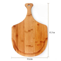 Bamboo Wooden Pizza Peel Pizza Paddle Pizza Accessories for Pizzas Serving, Cutting, and Transferring