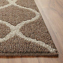 Maples Rugs Rebecca 2'6 x 10' Non Skid Hallway Carpet Entry Rugs Runners for Kitchen and Entryway, Grey/White