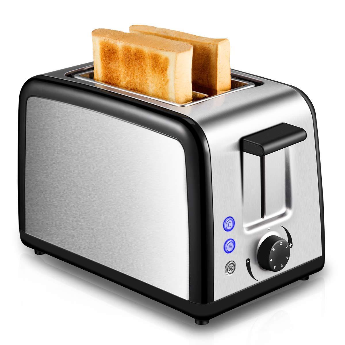 Toaster 2 Slice Warming Rack Brushed Stainless Steel for Breakfast Bre ...