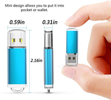Load image into Gallery viewer, 32GB USB Flash Drive 10 Pack Easy-Storage Memory Stick K&amp;ZZ Thumb Drives Gig Stick USB2.0 Pen Drive for Fold Digital Data Storage, Zip Drive, Jump Drive, Flash Stick, Mixed Colors
