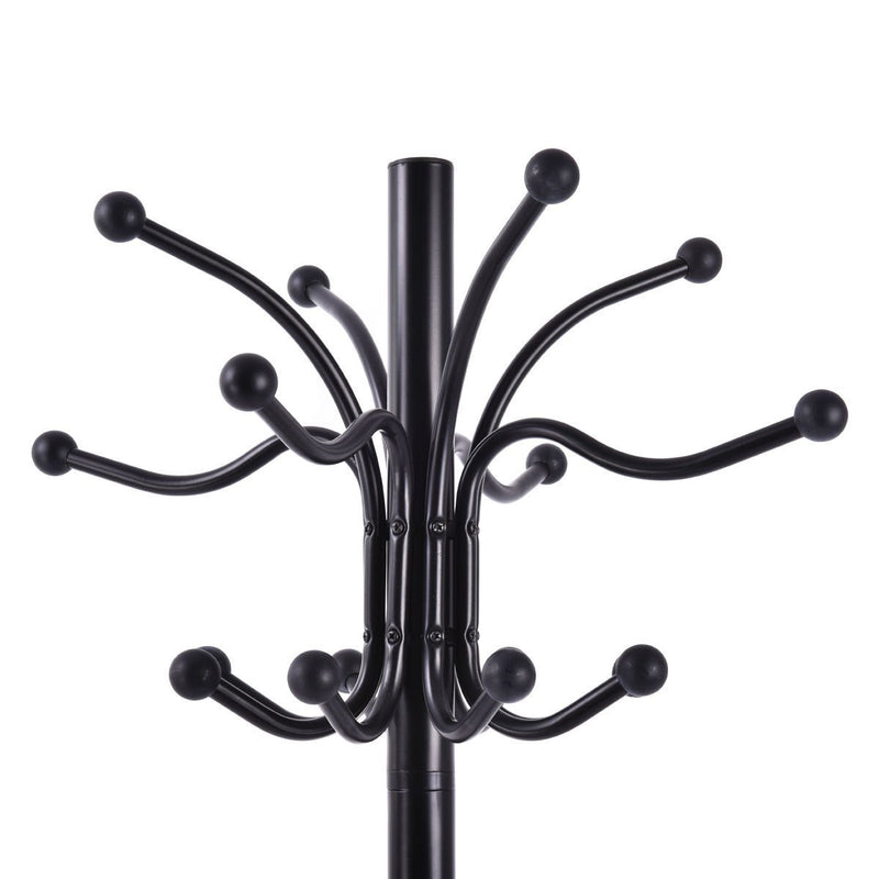 Tangkula 72" Metal Coat Hat Tree Stand with Umbrella Holder Coat Hanger Home Decor