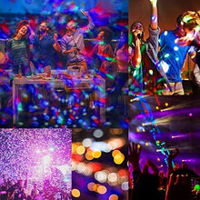 Load image into Gallery viewer, Luditek Partylights Discoball 360 °Rotatable Discolights Sound Activated Remote Control Dj Lighting [Newest 2020]7 Color Patternes+3 Lightning Mode+6 Colours for All Parties, Wedding, DJ and More
