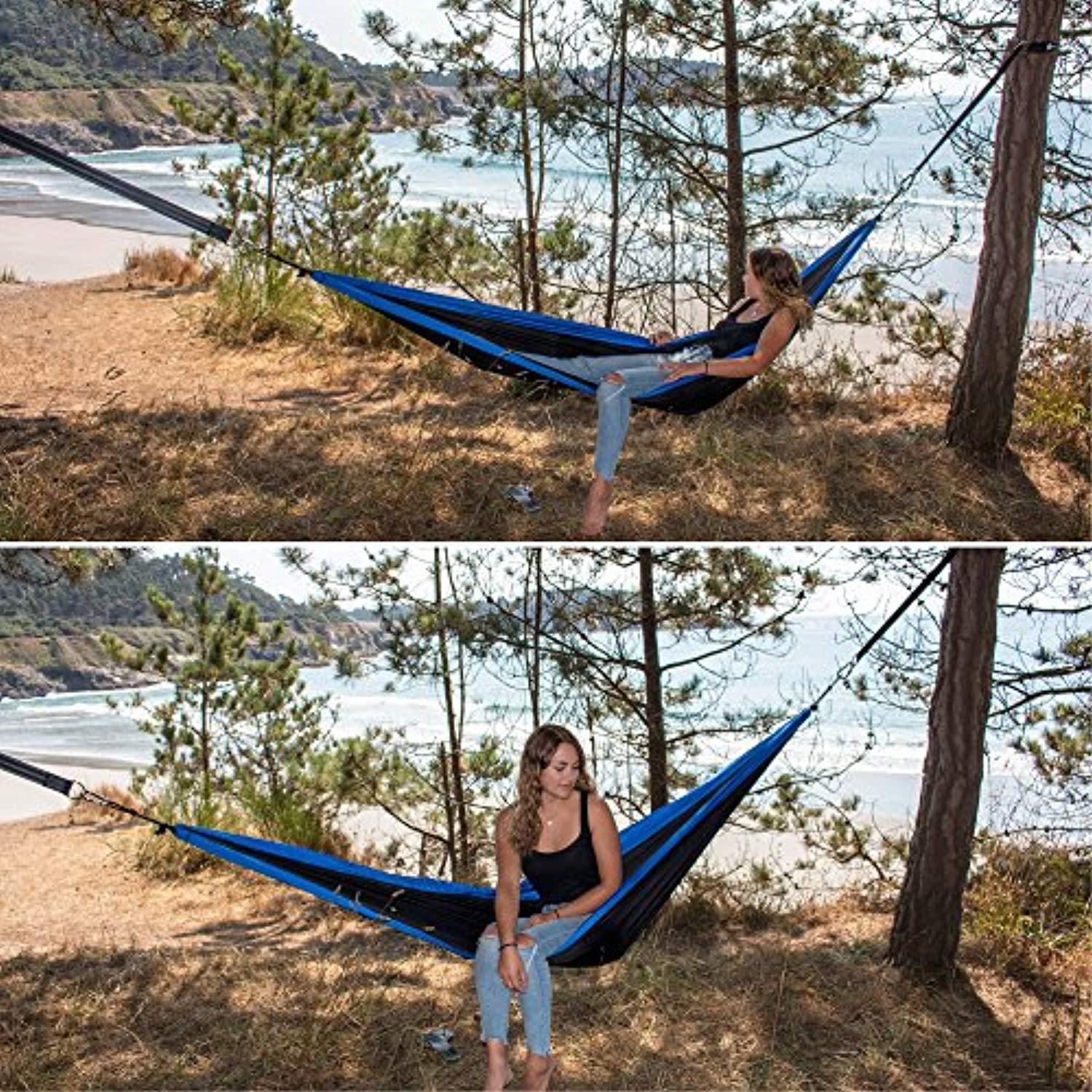 Nordic Pace Waterproof  Tree Swing & Hammock Hanging Kit Straps with 2 Extra Strong 5 ft Straps, 2 Heavy Duty Snap Carabiners,  Fast & Easy Swing Hanger Installation