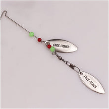 Load image into Gallery viewer, MILTECH 6 Pcs Fishing Lures Spinner Baits,Fishing Hard Spinner Lures, Bass Trout Salmon Hard Metal Spinnerbait
