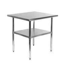 Load image into Gallery viewer, GRIDMANN NSF Stainless Steel Commercial Kitchen Prep &amp; Work Table - 30 in. x 24 in.

