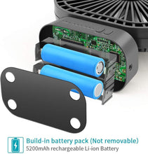 Load image into Gallery viewer, OPOLAR Battery Operated Fan, 5200mA Rechargeable Battery Powered Fan, Strong Wind but Quiet, Timer Setting
