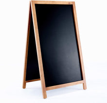 Load image into Gallery viewer, VersaChalk A Frame Sidewalk Chalkboard Sign with Rustic Wood Frame and Non Porous Magnetic Blackboard Surface Compatible - 24 x 42 Inches
