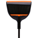 TreeLen Angle Broom and Dustpan, Dust Pan Snaps On Broom Handles - Orange