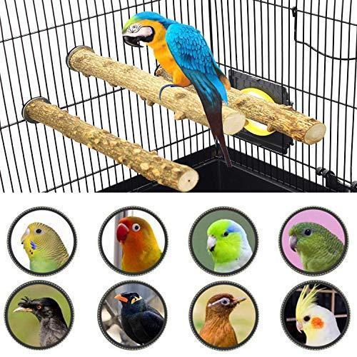 MwaBaiTx Natural Parrot Perch Set, Bird Chewing Toys Bird Perch Bird Stand Bird Cage Accessories