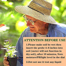 Load image into Gallery viewer, Womtri Soil Test Kit 3-in-1 Soil Tester with Moisture,Light and PH Meter, Indoor/Outdoor Plants Care Soil Sensor for Home and Garden, Farm, Herbs &amp; Gardening Tools(No Battery Needed)
