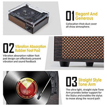 Load image into Gallery viewer, Record Player Portable Bluetooth LP Belt-Drive 3-Speed Turntable with Built in Stereo Speakers, Vintage Style Vinyl Record Player (Vintage Style-Brown)
