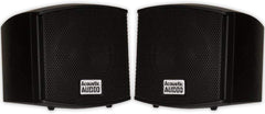 Acoustic Audio AA321B Mountable Indoor Speakers 400 Watts Black Bookshelf Pair