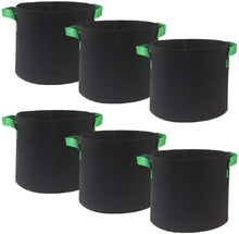 Load image into Gallery viewer, 2-Gallon 6-Bag Grow Bag/Aeration Fabric Plant Pots with Green Handles for Potatoes and Plants
