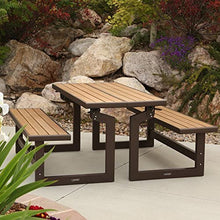 Load image into Gallery viewer, LIFETIME 60139 Outdoor Convertible Bench, 55 Inch, Mocha Brown
