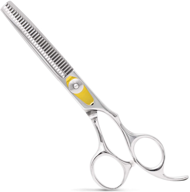 Equinox International Professional Razor Edge Series - Barber Hair Thinning/Texturizing Scissors/Shears - 6.5 Inches