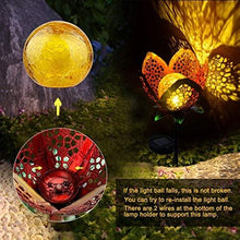 Load image into Gallery viewer, ATHLERIA Garden Solar Lights Outdoors, 2pack Pathway Hollow Flower Stake Lights Waterproof Landscape Led Decorative Light for Patio, Walkways,Courtyard, Path,Yard, Lawn(Warm White)
