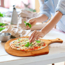 Load image into Gallery viewer, Bamboo Wooden Pizza Peel Pizza Paddle Pizza Accessories for Pizzas Serving, Cutting, and Transferring
