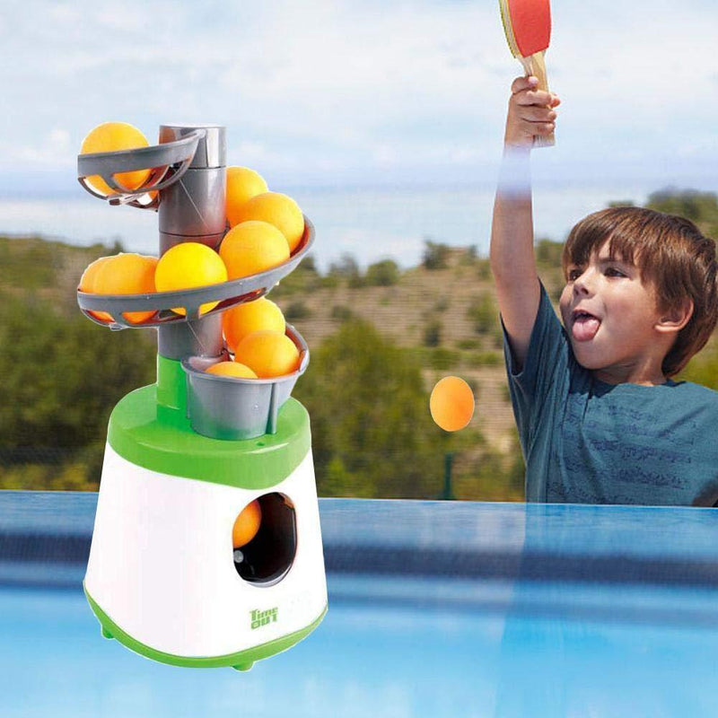 qwrew05 Table Tennis Exerciser, Practice Children's Toys Practicing Ping Pong Ball Automatic Launcher Sports Training Equipment