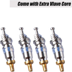 Wadoy R410A Valve Core Remover with Dual Size SAE 1/4 & 5/16 Port HVAC Valve Core Removal Installer Tool A/C Valve Core R22