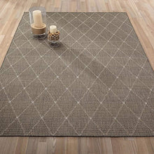 Load image into Gallery viewer, Ottomanson Jardin Collection sisal Area Rug, 5&#39;3&quot;&quot;X7&#39;3&quot;&quot;, Grey Trellis
