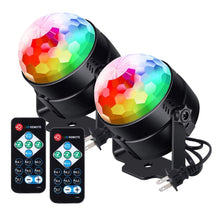 Load image into Gallery viewer, Luditek  [Latest 6-Color LEDs] Litake Party Lights Disco Ball Lights Strobe Light, 7 Patterns Sound Activated with Remote Control Dj Lights Stage Light
